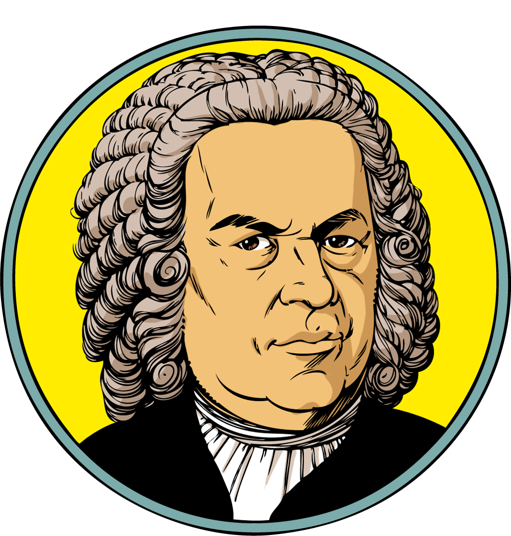 Illustration Protestantomat – Johann Sebastian Bach 