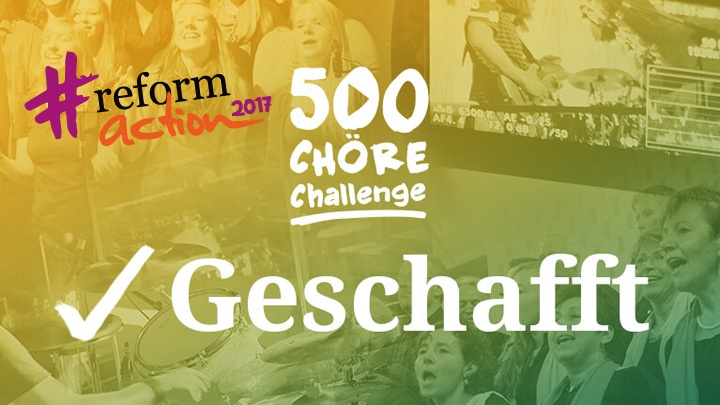 500 Chöre haben bislang ihre Version von Martin Luthers berühmtem Choral "Ein feste Burg" ins Netz gestellt.