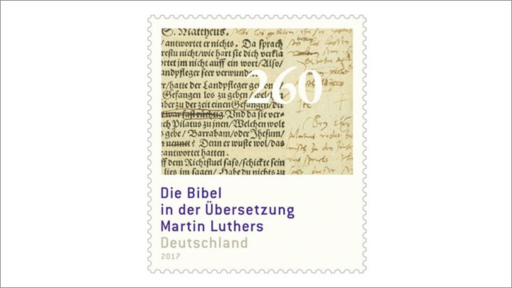 Die Martin Luther Sonderbriefmarke ist schon in Postfilialen erhältlich.