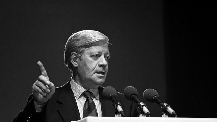 Helmut Schmidt im Jahr 1987.