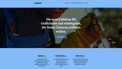 Screenshot der Webseite workeer.de, der ersten Online-Jobbörse für Flüchtlinge in Deutschland.