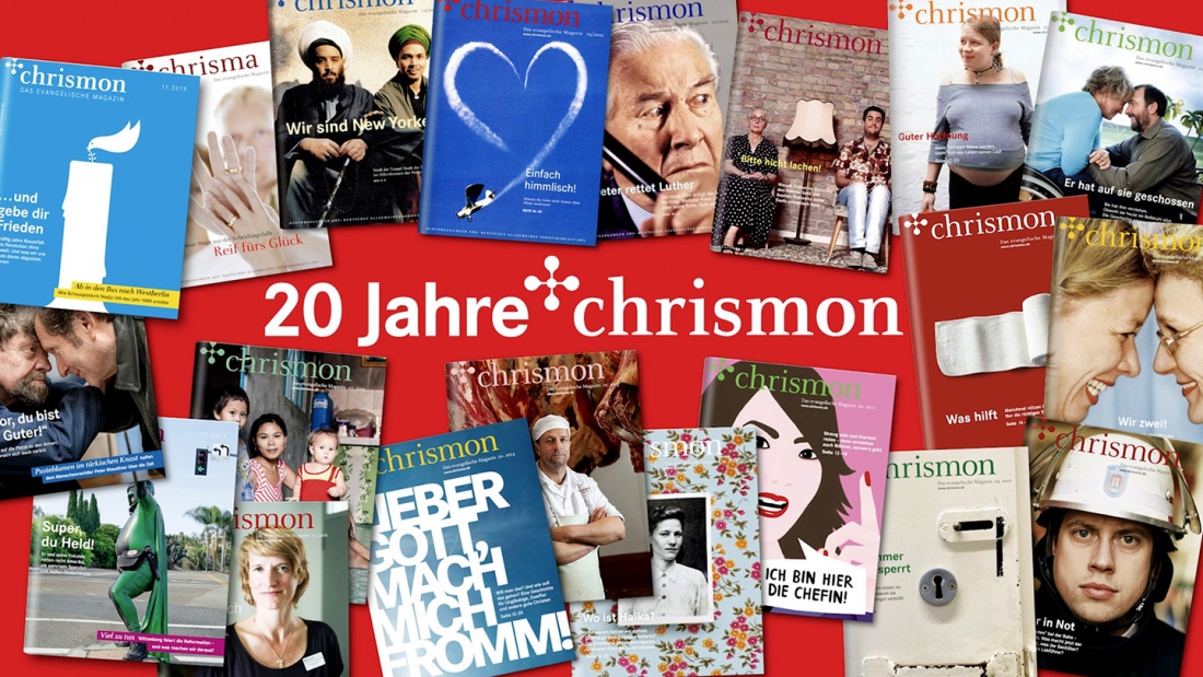 evangelisches Magazin chrismon wir 20 Jahre alt