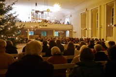 Gottesdienst im winterlichen Herrnhut