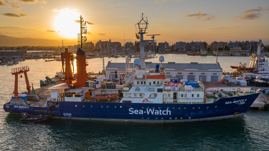 An Bord des EKD-Rettungsschiffs "Sea-Watch 4" 