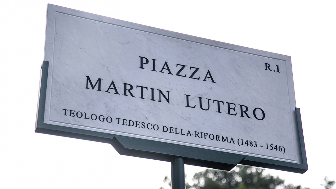 Die Piazza Martin Luthero in Rom erinnert an Reformator Martin Luther. 