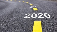 Blick in die Zukunft nach 2020Jahreszahlen auf der Straße