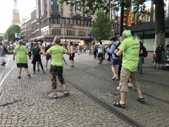 Mittanzen in Dortmunds Innenstadt: So bewegt war der Abend der Begegnung am 19. Juni 2019.
