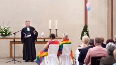 Segnungsgottesdienst zur Hochzeit eines lesbischen Paares in der Kölner Christuskirche (Archiv). 