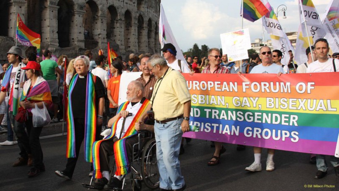 Hilde Raastad beim Gay Pride in Rom 2011, Fotos: privat/ Bill Wilson 
