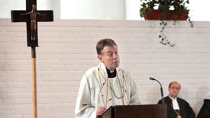 Walter Wakenhut beim 2. Ökumenischen Kirchentag in der katholischen Kirche St.Gertud in München (Archiv).