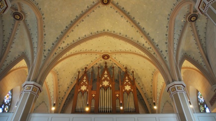 Sternenhimmel und Orgel der Johanneskirche, Erbach