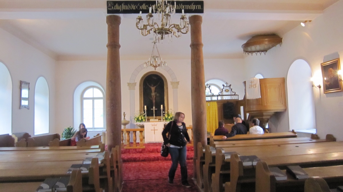 Innenraum der Evangelischen Pfarrkirche, Nasswald