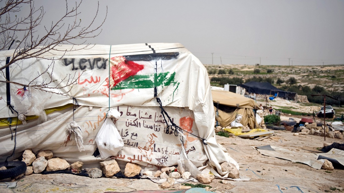  Das Dorf Sussia, nahe von Hebron im palästinensischen Gebiet in Israel gehört zur C-Zone, unter israelischer Kontrolle.