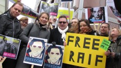 Demo gegen Prügelstrafe für Blogger Raif Badawi