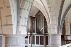 Blick auf die Orgel in der Laurentiuskirche Bünde