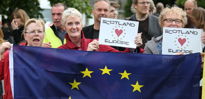 Pro-EU-Demonstration in Edinburgh 