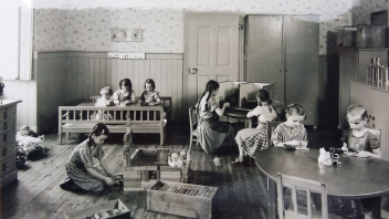 Kinder im Kinderheim Arnsburg