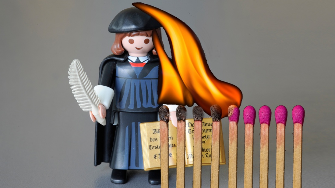 Martin Luther als Playmobil-Figur.