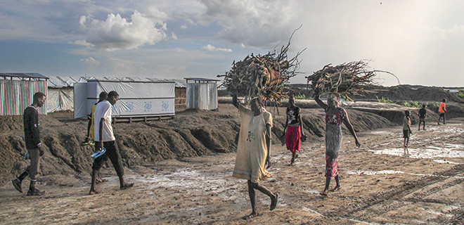 Fluechtlingslager im südsudanesischen Bentiu
